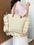 Fringe Decor Straw Bag Vacation