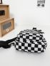 Checkered Pattern Sling Bag