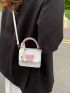 Mini Heart Patch Detail Flap Square Bag