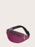 Quilted Double Zip Fanny Pack