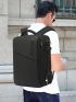 Men Large Functional Backpack Zip Front Travel Backpack