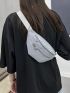 Minimalist Double Zipper Fanny Pack