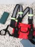 Mini Reflective Panel Pocket Front Chest Rig Bag