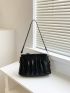 Bow Decor Ruched Bag