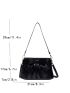 Bow Decor Ruched Bag