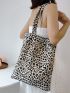 Leopard Graphic Shopper Bag