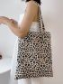 Leopard Graphic Shopper Bag