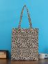 Leopard Graphic Shopper Bag