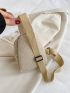 Mini Letter Graphic Linen Sling Bag