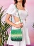 Ombre Straw Bag