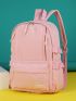 Letter Patch Large Capacity School Bag