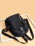 Zip Front Quilted Backpack