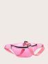 Large Fanny Pack Clear Design Neon Pink