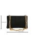 Embossed Detail Chain Square Bag