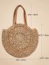 Hollow Out Straw Bag