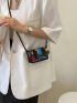 Mini Random Colorblock Flap Square Bag