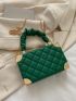 Mini Quilted Bow Decor Box Bag