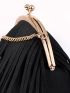 Mini Fringe Decor Kiss Lock Chain Dome Bag