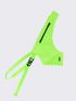 Neon Green Letter Label Detail Chest Rig Bag