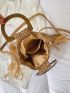 Fringe Decor Straw Bag