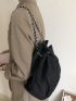 Minimalist Drawstring Detail Backpack