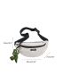 Knot Decor Fanny Pack With Bag Charm