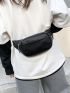 Minimalist Textured Waist Bag