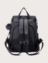 Waterproof Classic Backpack With Bag Charm