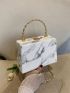 Mini Marble Pattern Box Bag