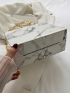 Mini Marble Pattern Box Bag