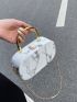 Mini Marble Pattern Box Bag