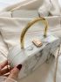 Mini Marble Pattern Box Bag