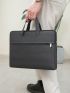 Men Denim Minimalist Laptop Handbag Briefcase