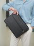 Men Denim Minimalist Laptop Handbag Briefcase