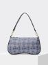 PREMIUM GEOMETRIC PATTERN BAGUETTE BAG