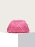 Minimalist Ruched Detail Clutch Bag