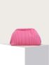 Minimalist Ruched Detail Clutch Bag