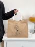 Figure Graphic Shopper Bag