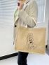 Figure Graphic Shopper Bag