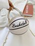 Mini Basketball Design Circle Bag