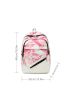 Tie Dye Pattern Zip Front Functional Backpack