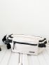 Letter Graphic Nylon Waist Bag