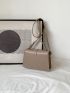 Buckle Decor Flap Square Bag