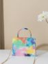 Mini Tie Dye Flap Chain Bag