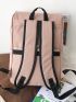 Zip Front Large Capacity Flap Backpack