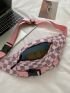 Mini Checkered Print Fanny Pack