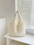 Minimalist Ruched Shopper Bag