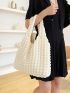 Minimalist Ruched Shopper Bag