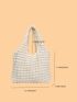 Minimalist Ruched Shopper Bag