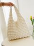 Minimalist Ruched Shopper Bag